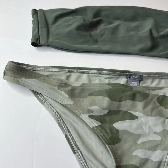 Aerie Mix and Match Bikini Swim Top and Bottoms Camo Medium / Large - Picture 4 of 11